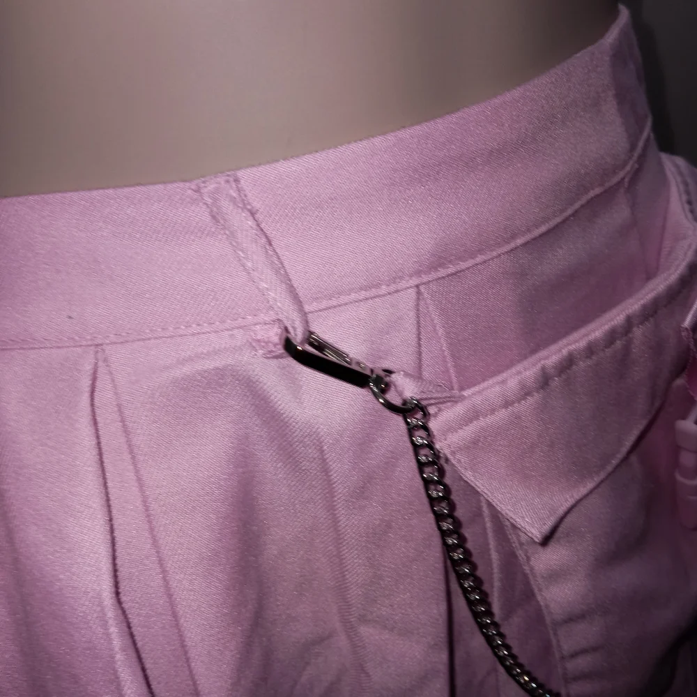 Hot topic pastel pink Gothic pleated skirt